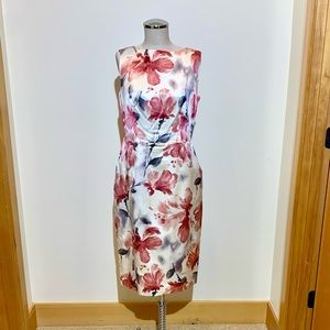 💥EUC💥 EXQUISITE‼️ Silk Blend Jones New York Floral Dress - Fully lined -Sz 4 ✨